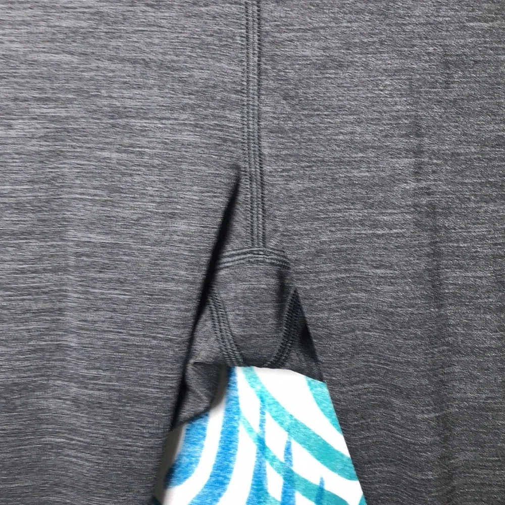 Lululemon athletica wunder under leggings M 8 legging heathered gray black grey